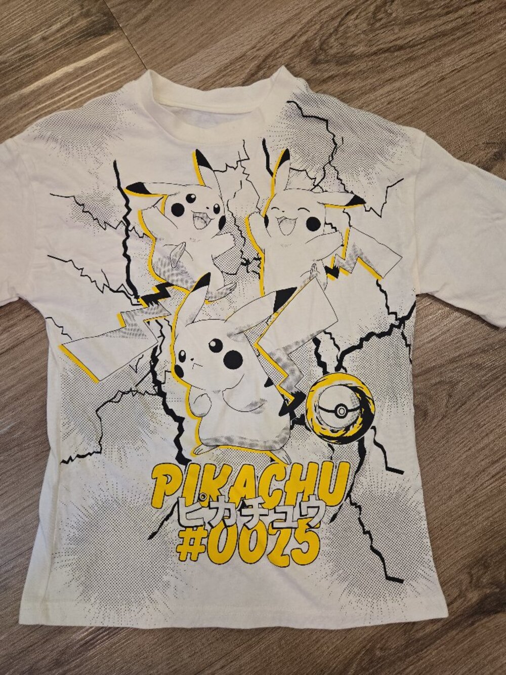 Pokémon Pikachu Kids Graphic Tee M 7/8 Short Sleeve Crew Neck